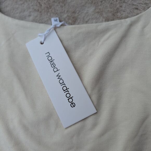 NWT Naked Wardrobe, Scoop Neck Thong Bodysuit, SZ SM, style NW-BOO46-H - Picture 8 of 10